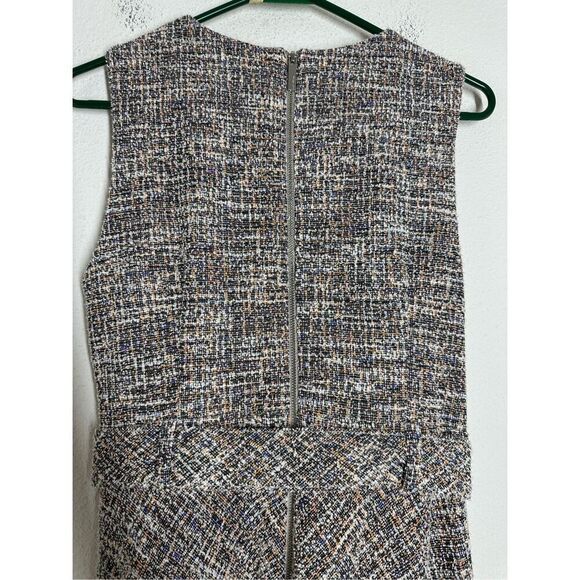 Calvin Klein Tweed Belted A-Line Midi Dress Size 10 - Picture 9 of 16